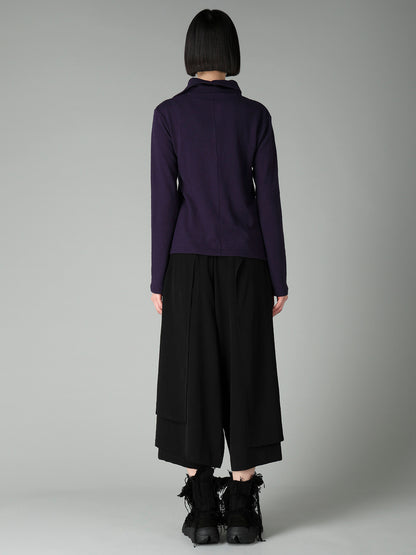 AIRY SPUN LIGHT MILLED ASM COLLAR PULLOVER