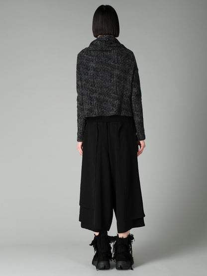 MILLING GLEN CHECK JQ DRAPED CARDIGAN