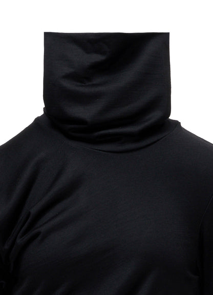 100S WOOL SINGLE GATHERED HIGHNECK T