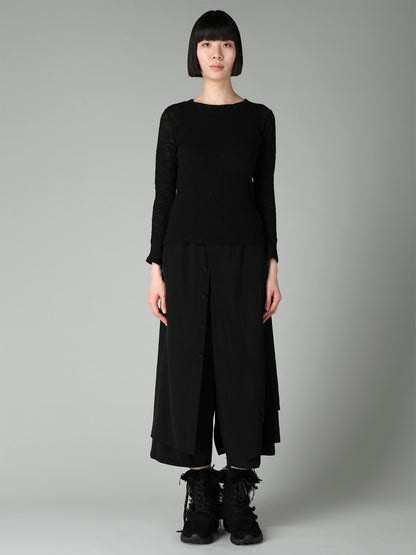 LINKS JACQUARD CREWNECK T