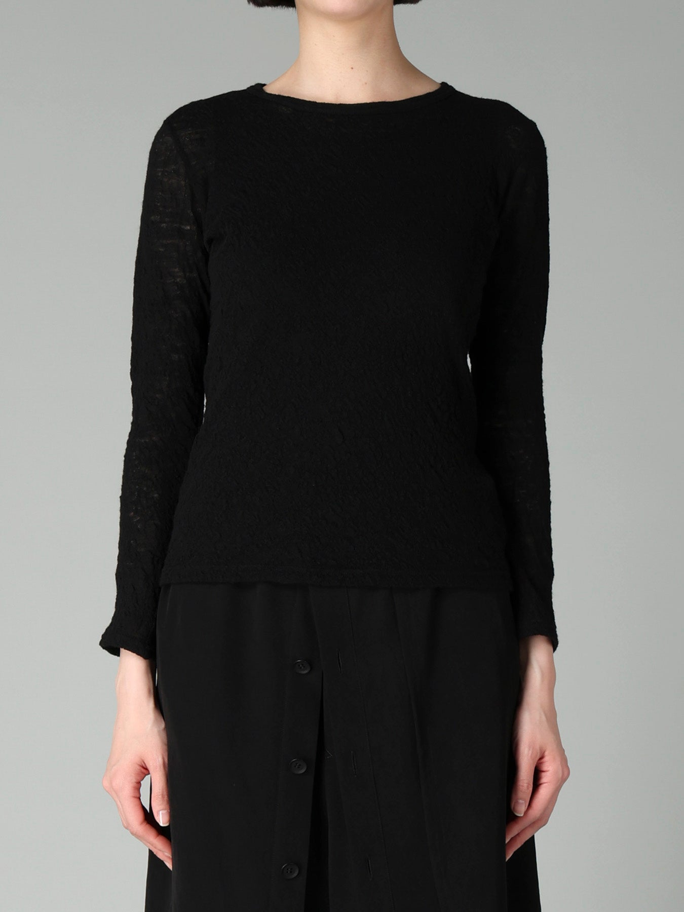 LINKS JACQUARD CREWNECK T