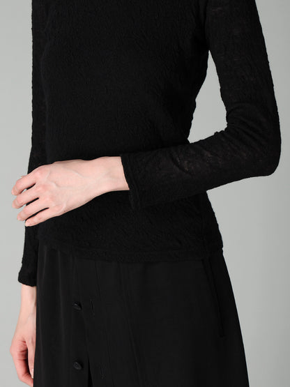LINKS JACQUARD CREWNECK T