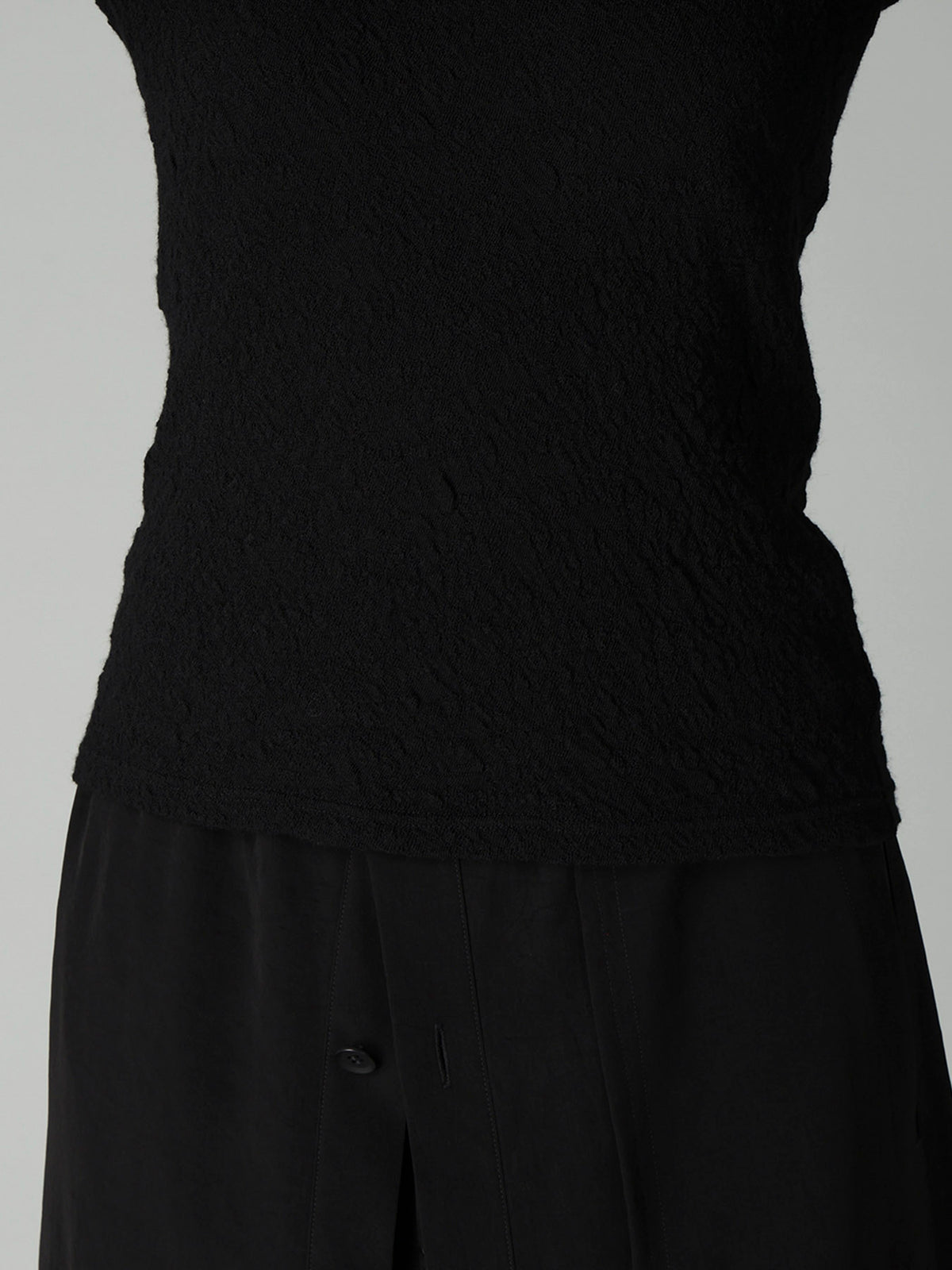LINKS JACQUARD CREWNECK T