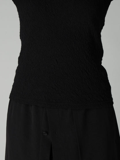 LINKS JACQUARD CREWNECK T