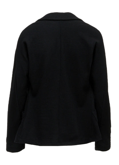 WOOLEN SINGLE JERSEY FLARE JACKET