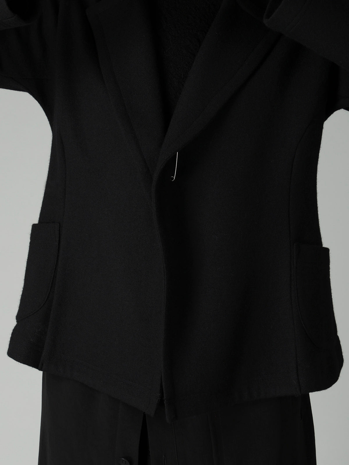 WOOLEN SINGLE JERSEY FLARE JACKET