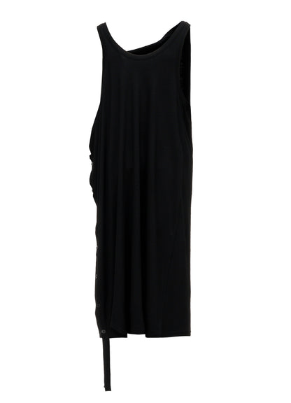 WOOL SMOOTH INTERLOCK ASM SLEEVELESS DRESS
