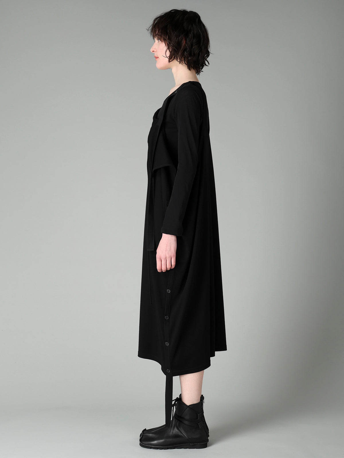 WOOL SMOOTH INTERLOCK ASM SLEEVELESS DRESS