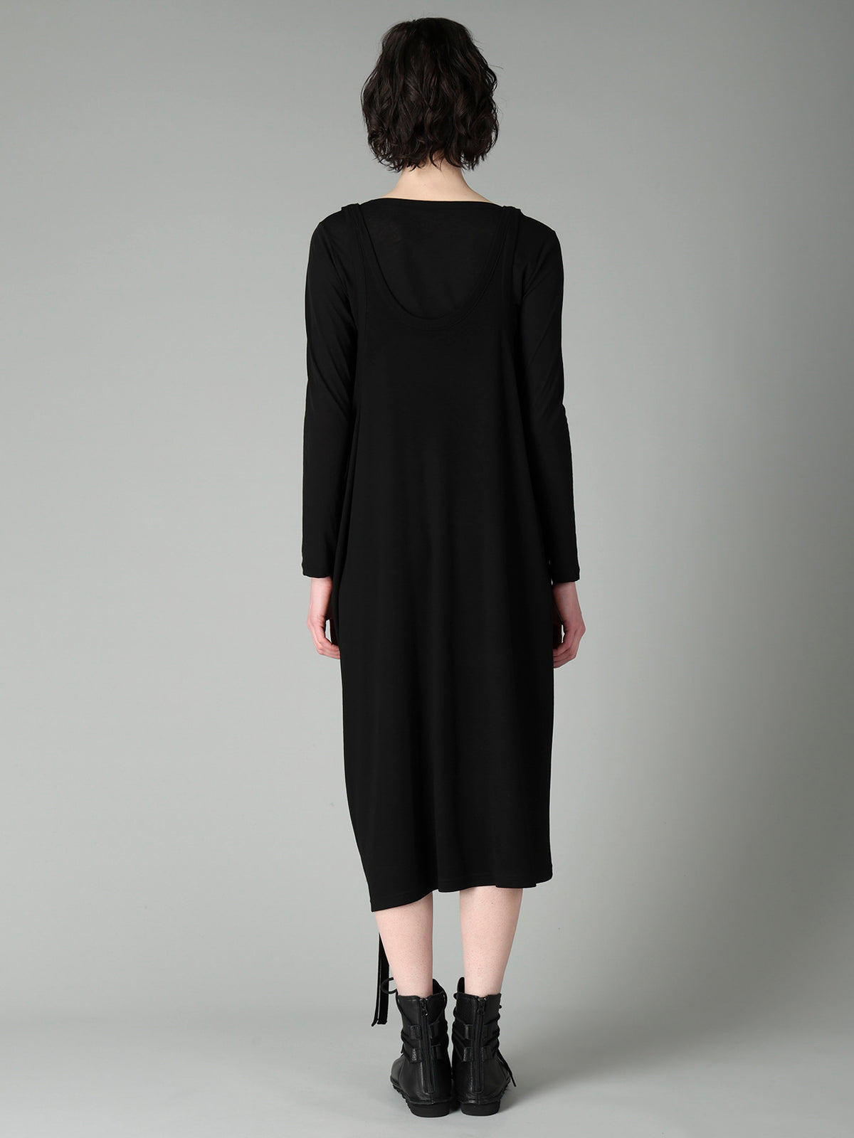 WOOL SMOOTH INTERLOCK ASM SLEEVELESS DRESS