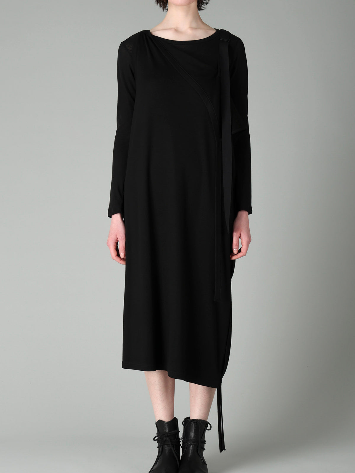 WOOL SMOOTH INTERLOCK ASM SLEEVELESS DRESS