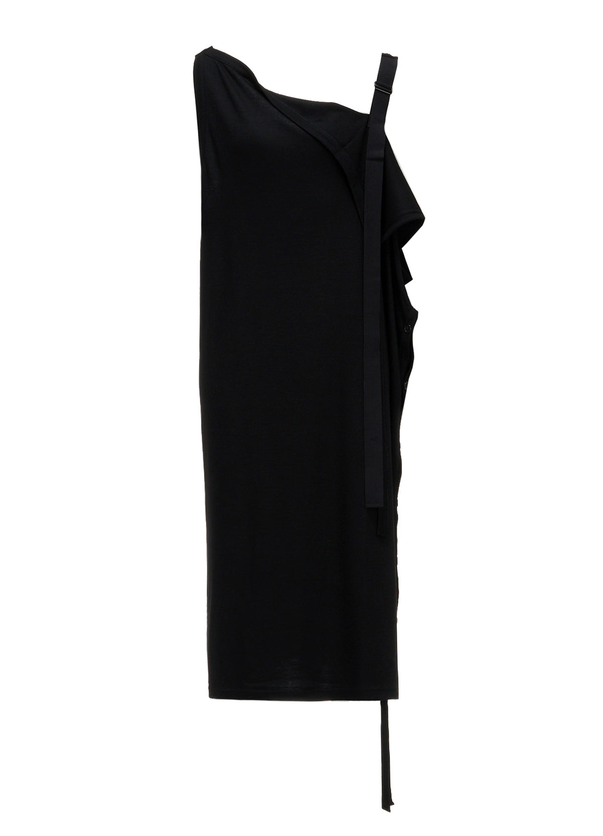 WOOL SMOOTH INTERLOCK ASM SLEEVELESS DRESS