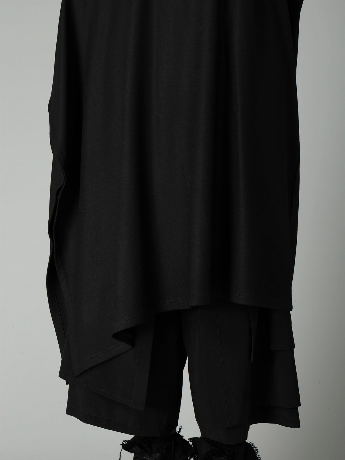 MILLED WOOL SINGLE NEEDLE PUNCH DRESS