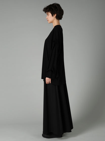 SUPIMA SINGLE JERSEY REVERSE SEAM PULLOVER