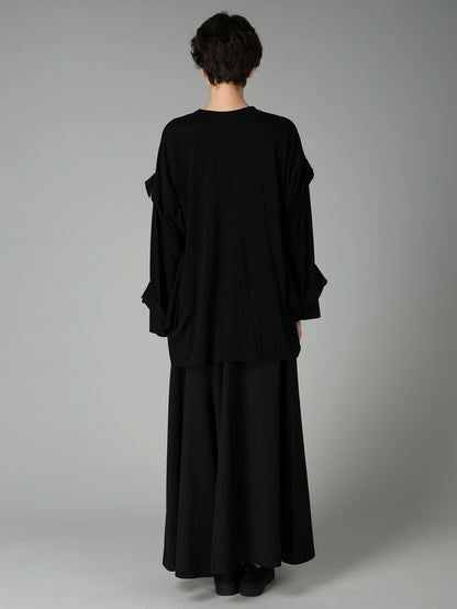 SUPIMA SINGLE JERSEY REVERSE SEAM PULLOVER