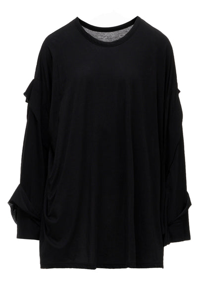 SUPIMA SINGLE JERSEY REVERSE SEAM PULLOVER