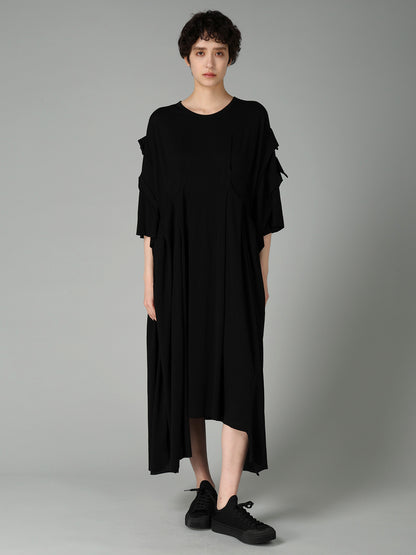 SUPIMA SINGLE JERSEY REVERSE SEAM DRESS