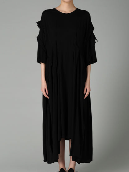SUPIMA SINGLE JERSEY REVERSE SEAM DRESS