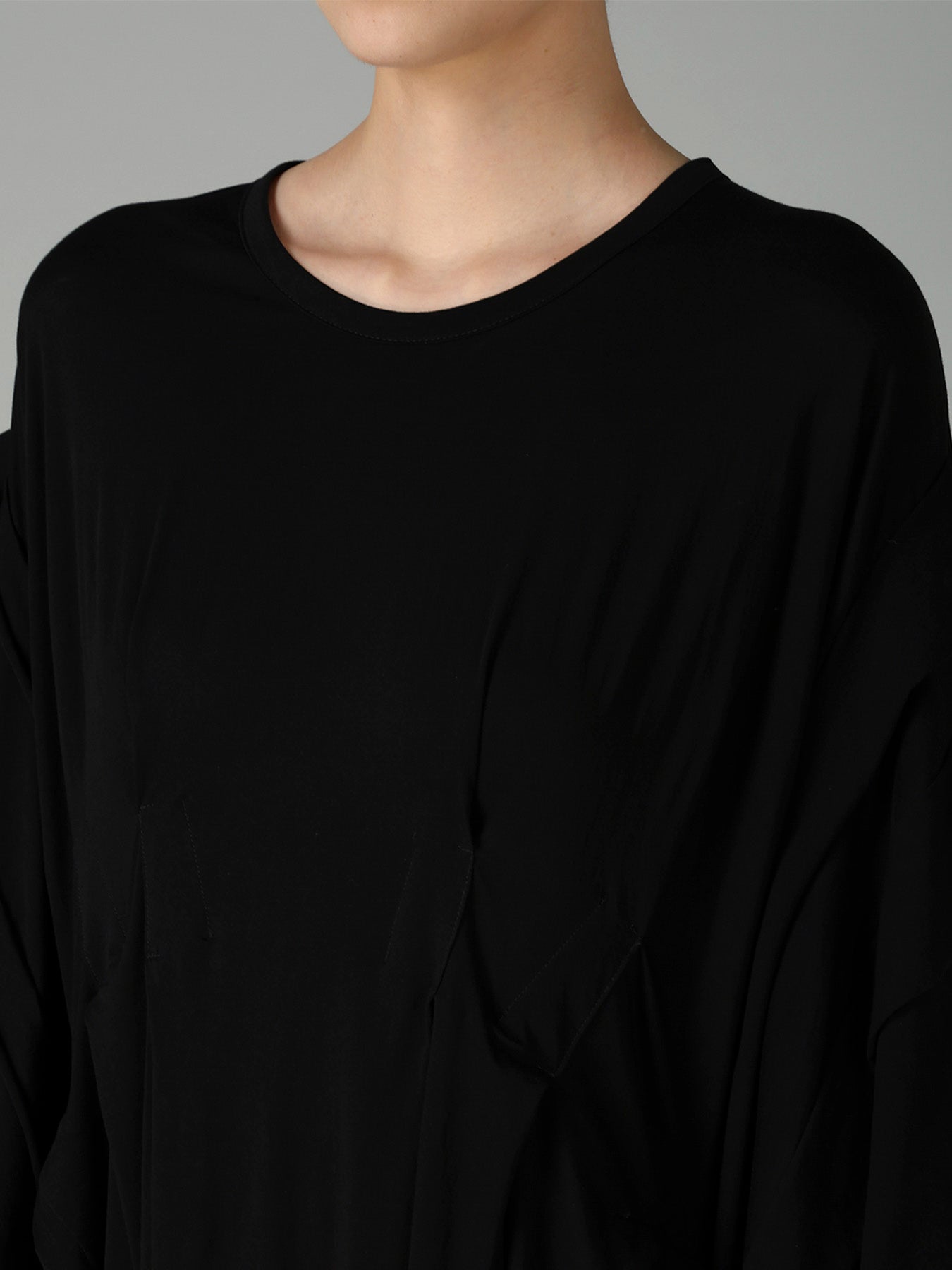 SUPIMA SINGLE JERSEY REVERSE SEAM DRESS