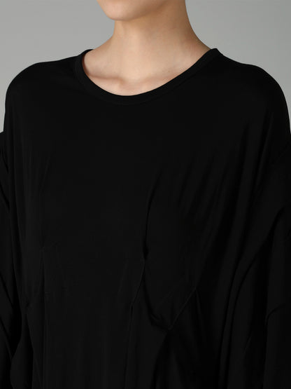 SUPIMA SINGLE JERSEY REVERSE SEAM DRESS