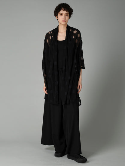 C/NY OPAL SINGLE JERSEY  UNBALANCED CARDIGAN