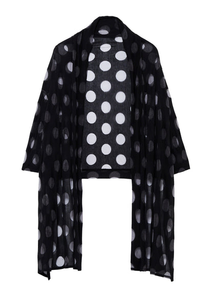 C/NY OPAL SINGLE JERSEY  UNBALANCED CARDIGAN