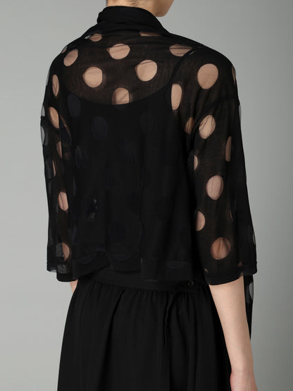 C/NY OPAL SINGLE JERSEY  UNBALANCED CARDIGAN