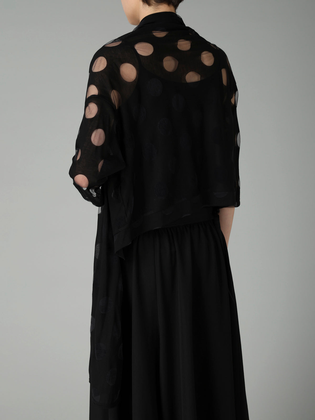 C/NY OPAL SINGLE JERSEY  UNBALANCED CARDIGAN