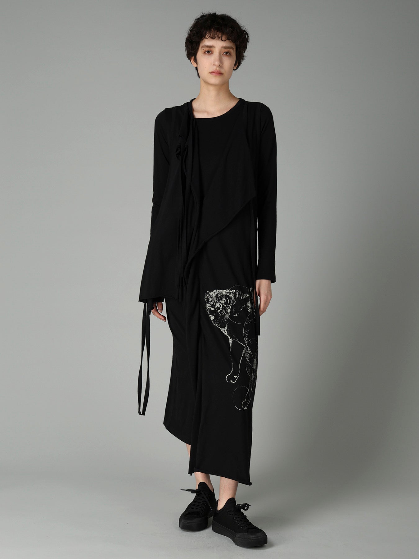 COTTON SINGLE JERSEY PRINTED DRESS RIN – THE SHOP YOHJI YAMAMOTO