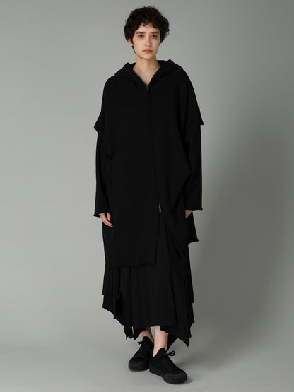 COTTON SINGLE JERSEY DRAPED SKIRT A