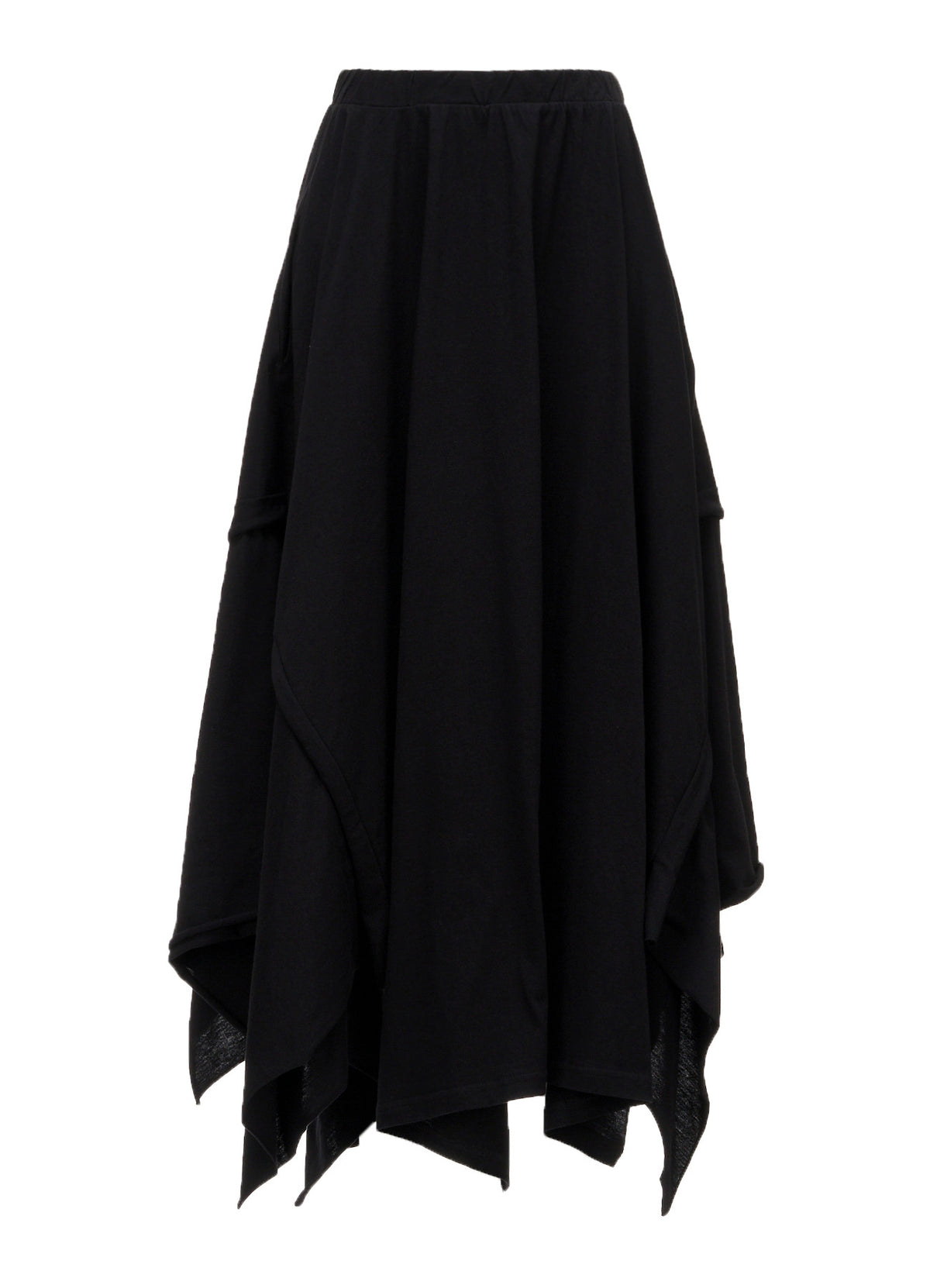 COTTON SINGLE JERSEY DRAPED SKIRT A