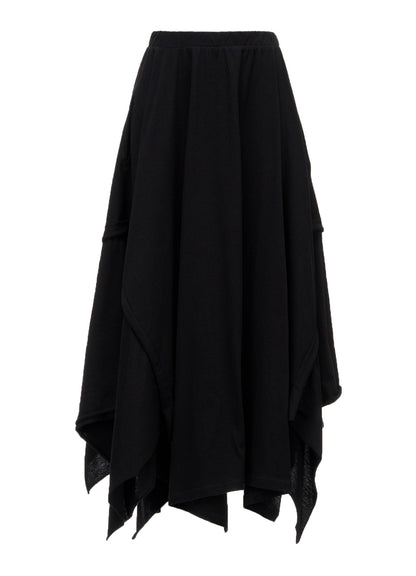 COTTON SINGLE JERSEY DRAPED SKIRT A