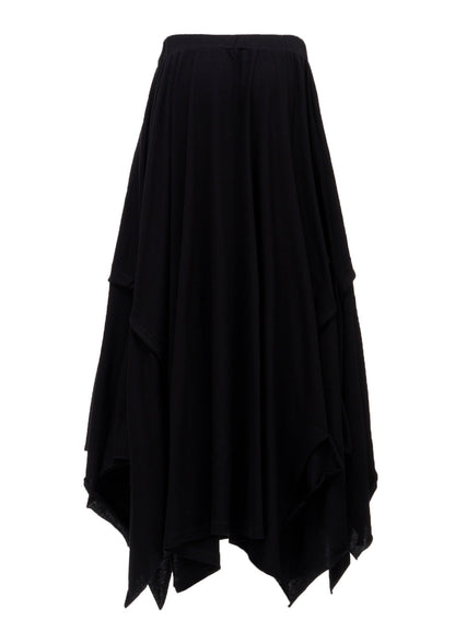 COTTON SINGLE JERSEY DRAPED SKIRT A