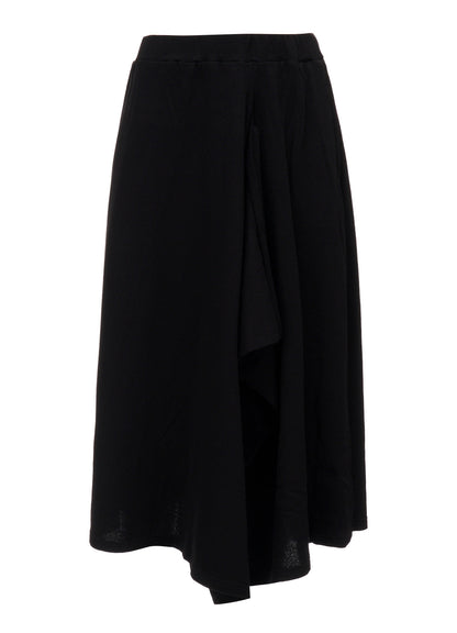 CREPE FRENCH TERRY ASYMMETRIC SKIRT