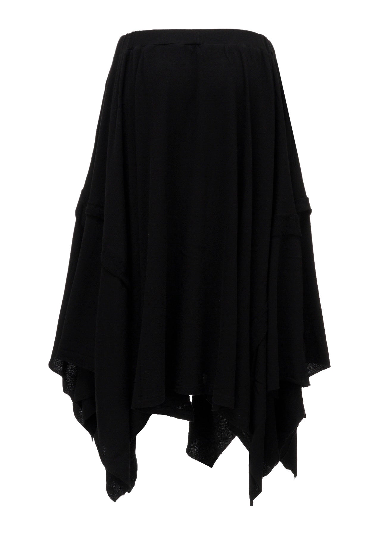 CREPE FRENCH TERRY DRAPED SKIRT B