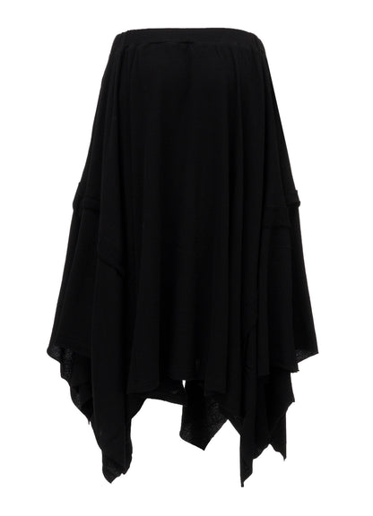 CREPE FRENCH TERRY DRAPED SKIRT B