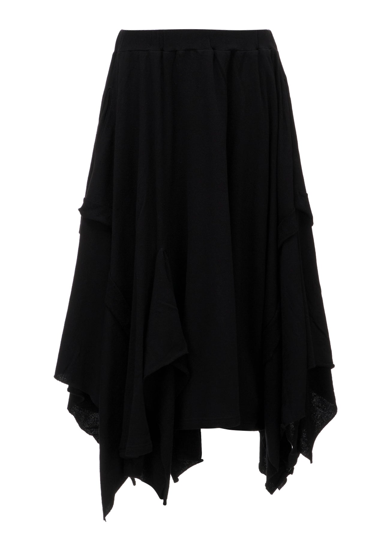 CREPE FRENCH TERRY DRAPED SKIRT B
