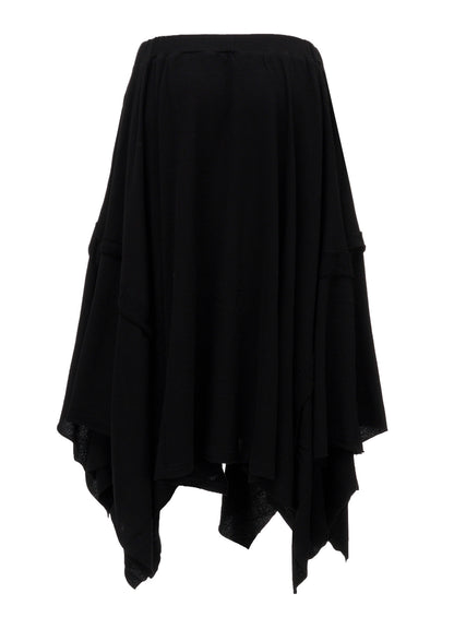 CREPE FRENCH TERRY DRAPED SKIRT B