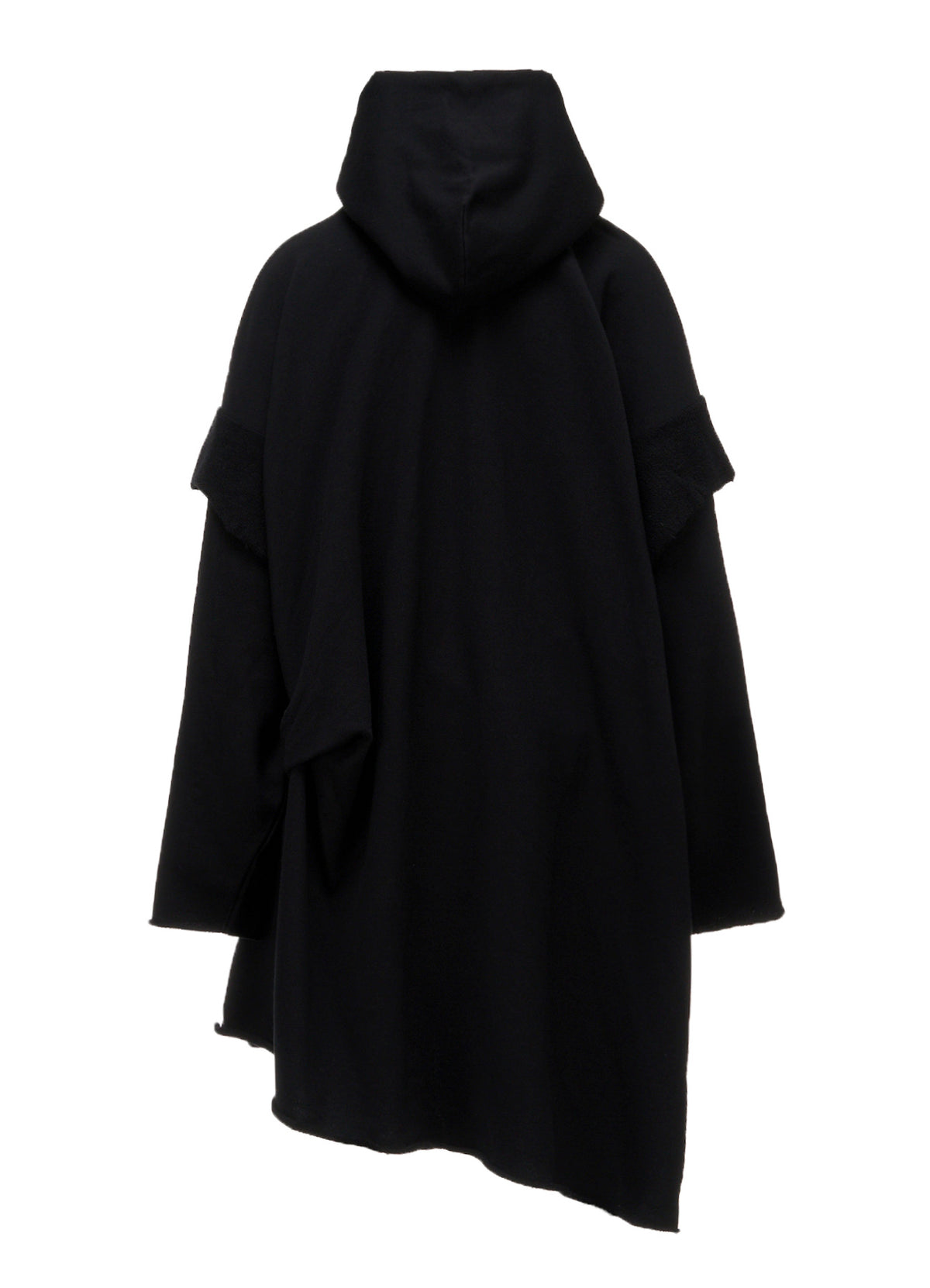 FRENCH TERRY TUCK POINT ZIP COAT