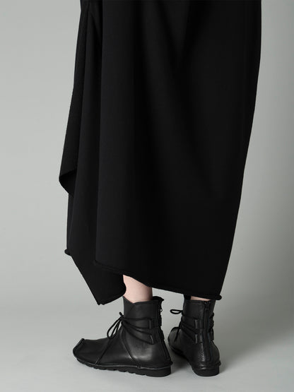FRENCH TERRY TUCK POINT DRESS