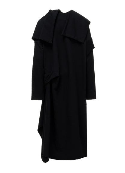 FRENCH TERRY TUCK POINT DRESS