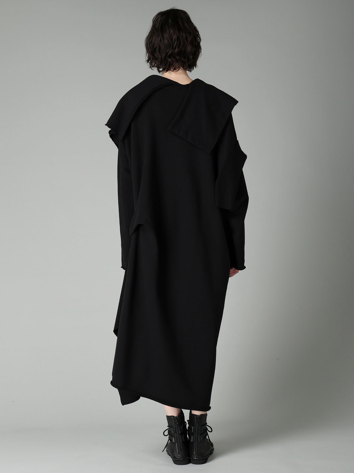 FRENCH TERRY TUCK POINT DRESS