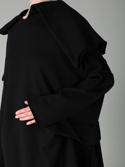 FRENCH TERRY TUCK POINT DRESS