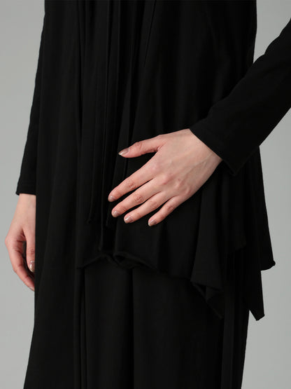COTTON SINGLE JERSEY BINDER DRAPED DRESS B