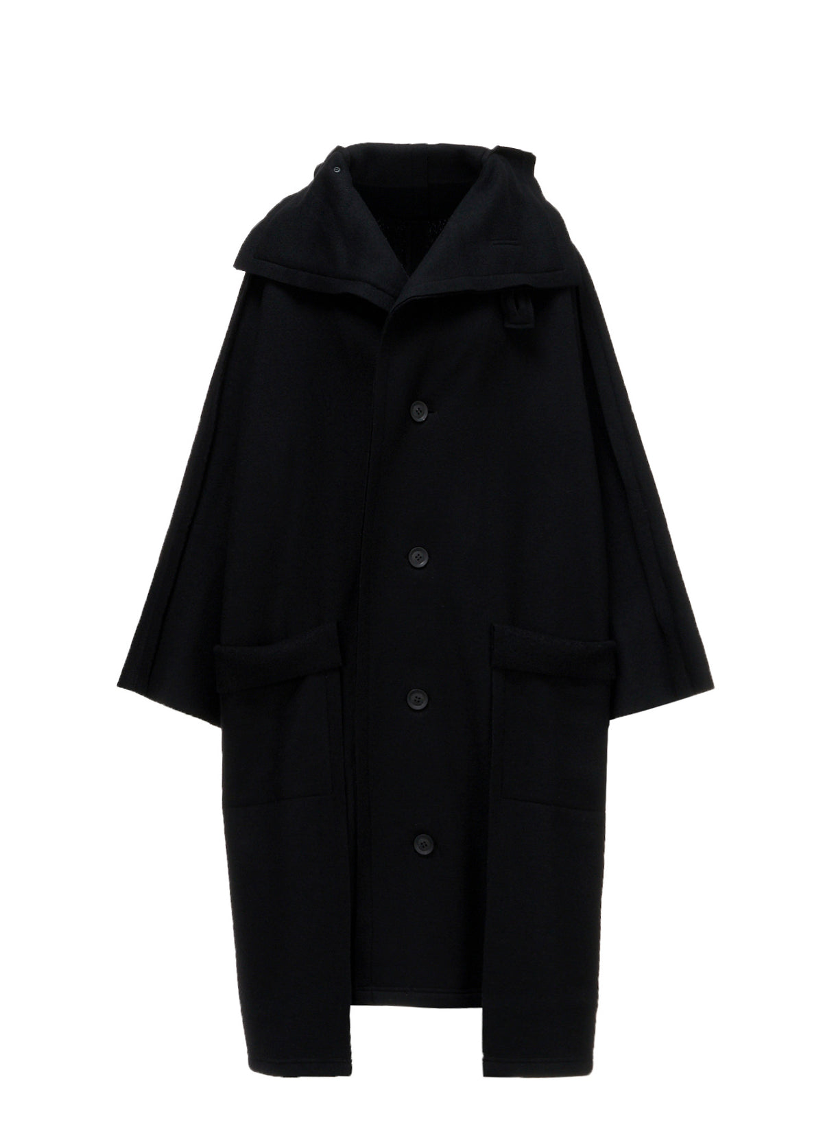 MILLED WOOL SHEEP PILE PATCH POCKET COAT