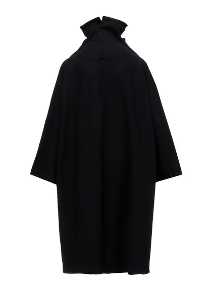 MILLED WOOL SHEEP PILE PATCH POCKET COAT