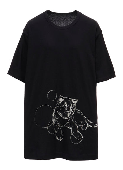 30/-COTTON SINGLE JERSEY SHORT SLV PRINTED T MIMI