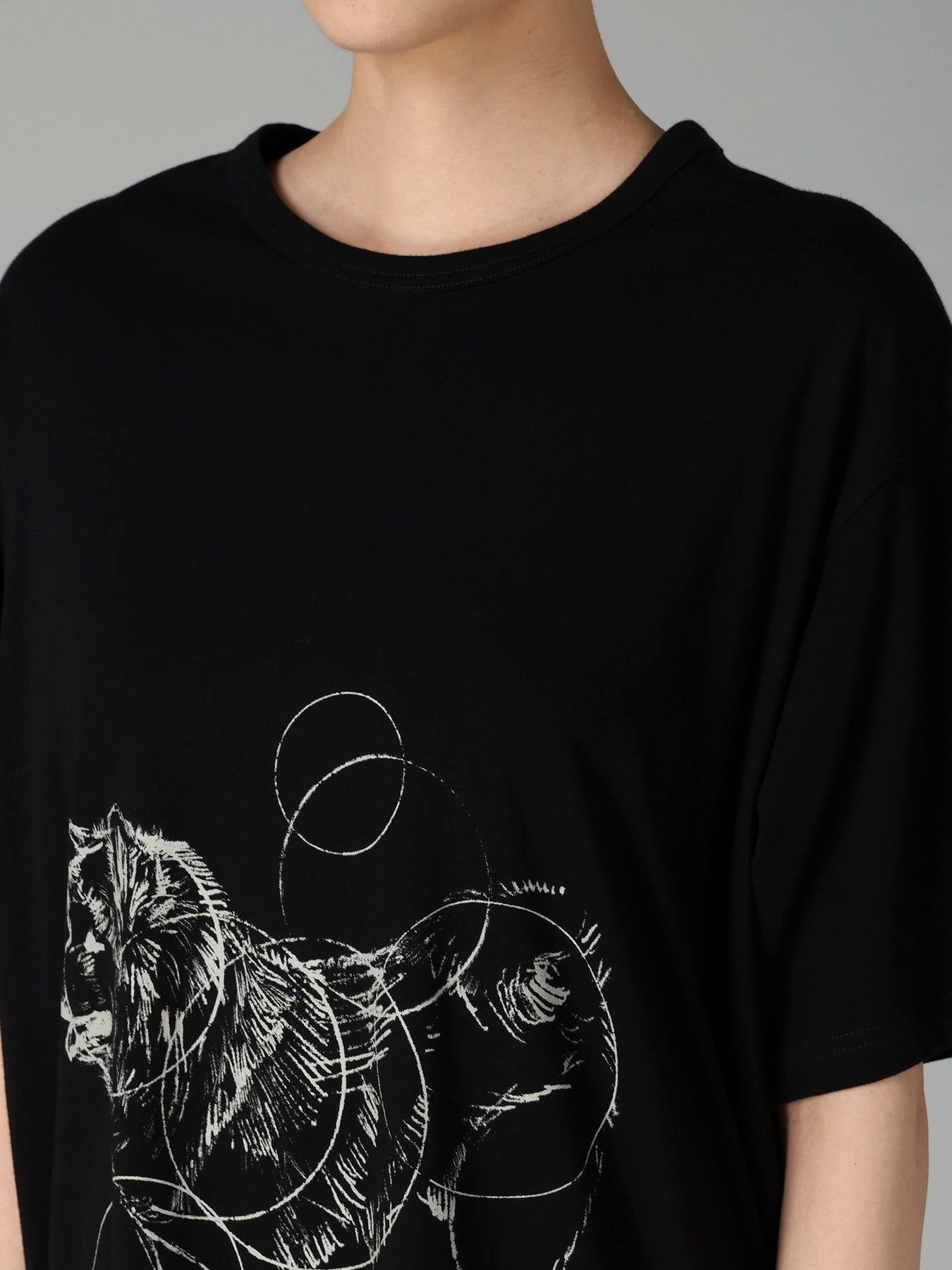 30/-COTTON SINGLE JERSEY SHORT SLV PRINTED T PINA