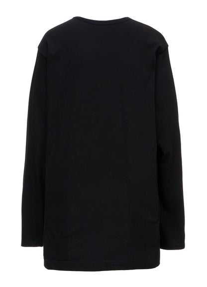 30/-COTTON SINGLE JERSEY LONG SLV PRINTED T SARAH