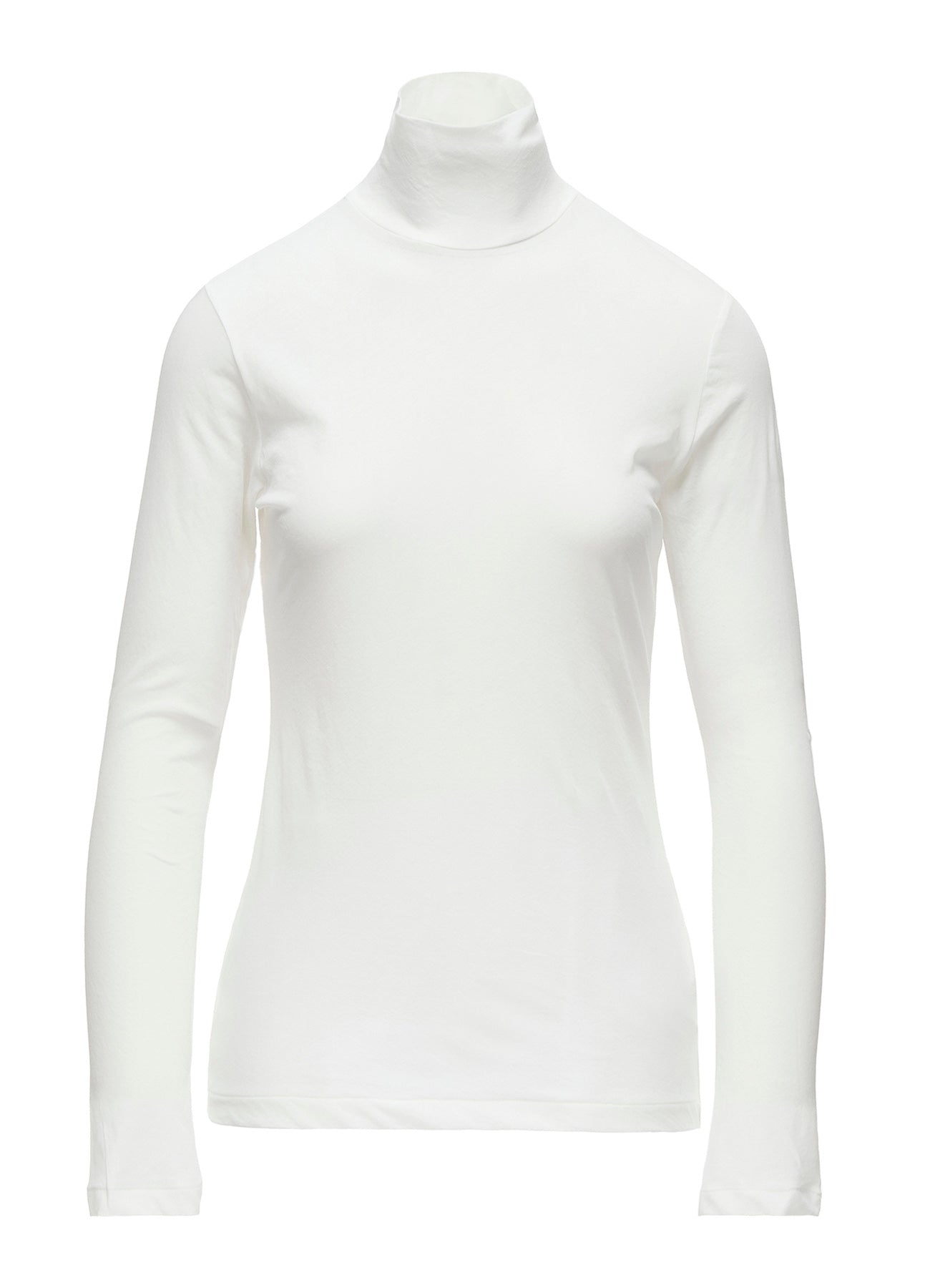 80/-HIGH TWISTED SINGLE JERSEY LONG SLV TURTLE NECK PO