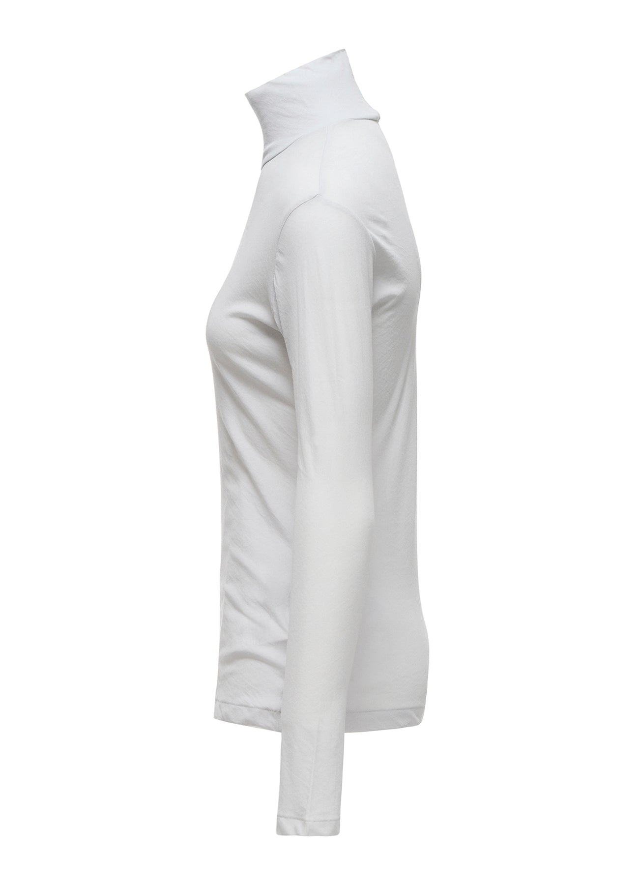 80/-HIGH TWISTED SINGLE JERSEY LONG SLV TURTLE NECK PO